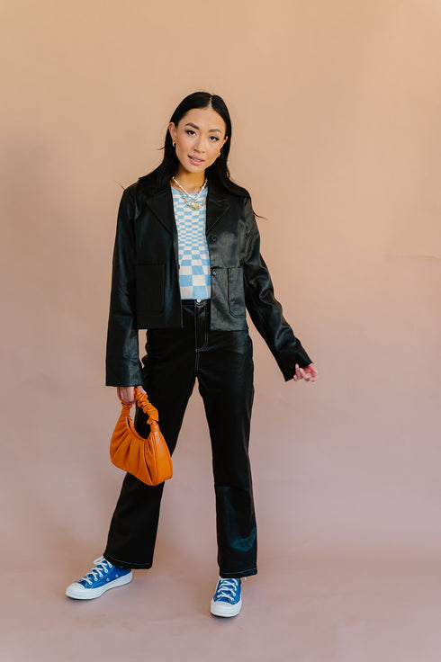 Fair Game Checkered Top